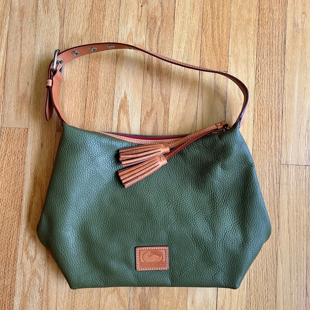 Dooney & Bourke Green Leather Shoulder Bag
